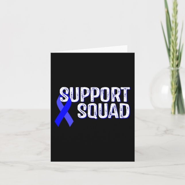 Support Squad Warrior Alopecia Areata Awareness  Card (Front)