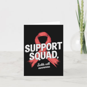 Support Squad Warrior Sickle Cell Awareness Women Card