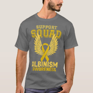 Support Squad Yellow Albinism Awareness Month T-Shirt
