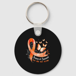 Support Squad You Are Not Alone Leukaemia Awarenes Keychain