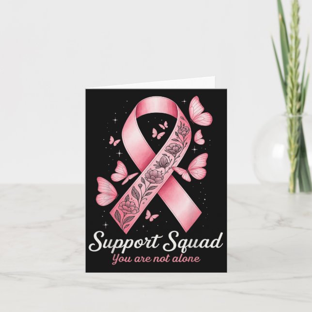 Support Squad You Are Not Alone Ribbon Awareness B Card (Front)
