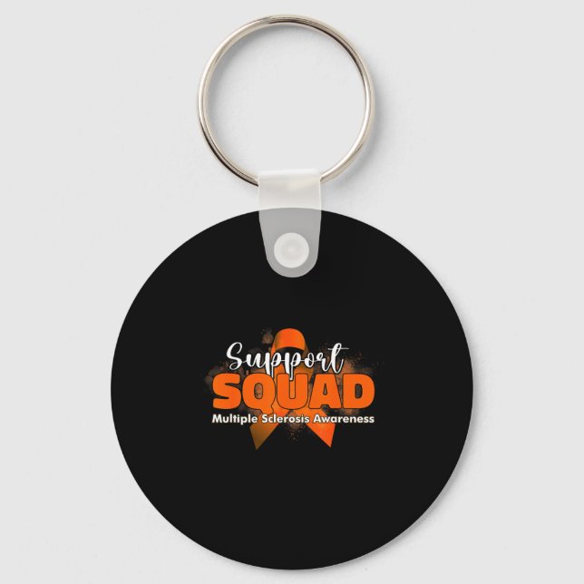 Support squads multiple sclerosis warrior women ms keychain (Front)