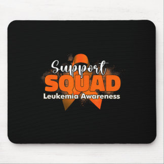 Support squads orange ribbon leukaemia cancer mouse pad