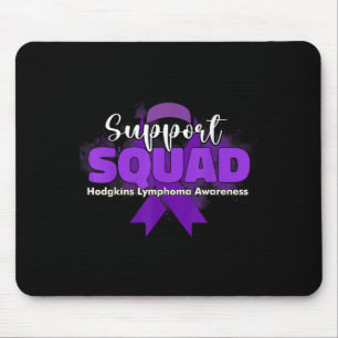 Support Squads Purple Ribbons Hodgkins Lymphoma Aw Mouse Pad