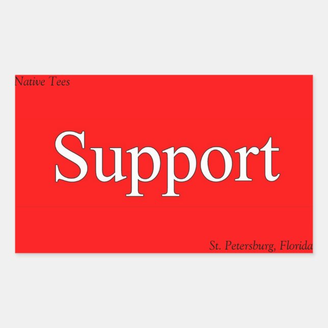 Support St. Pete Native Tee Stickers! Sticker (Front)