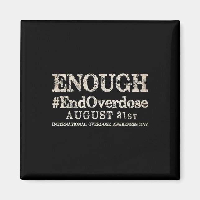 Support Stop Overdose International Overdose Aware Magnet (Front)