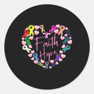 Support Strength Against Cancer World Cancer Day  Classic Round Sticker