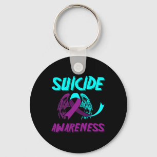 Support Suicide Awareness Wings Suicide Prevention Keychain