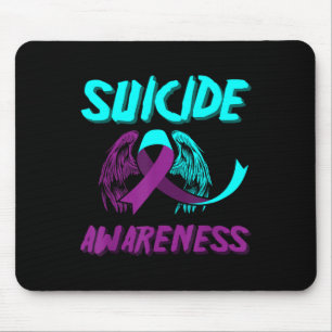 Support Suicide Awareness Wings Suicide Prevention Mouse Pad