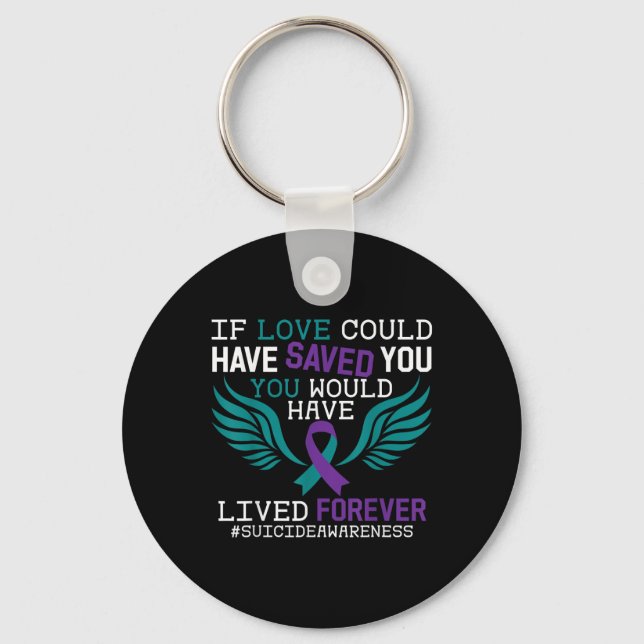 Support Suicide Prevention Awareness Week 2022 Rib Keychain (Front)