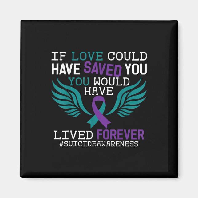 Support Suicide Prevention Awareness Week 2022 Rib Magnet (Front)
