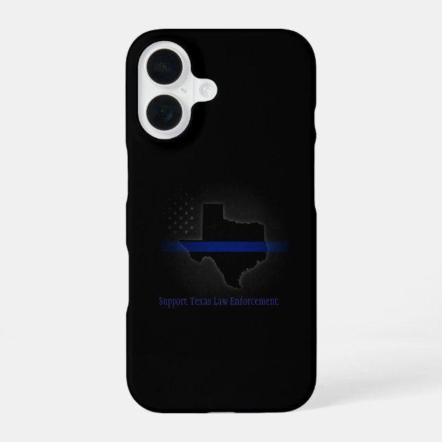 Support Texas Law Enforcement iPhone 16 Case (Back)