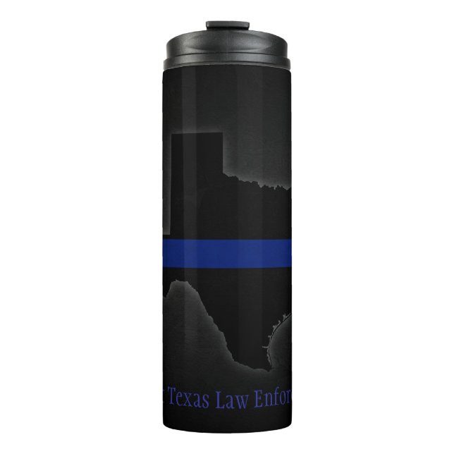 Support Texas Law Enforcement Thermal Coffee Cup (Front)