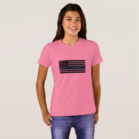'Support the Blue' Girls Crew T-Shirt