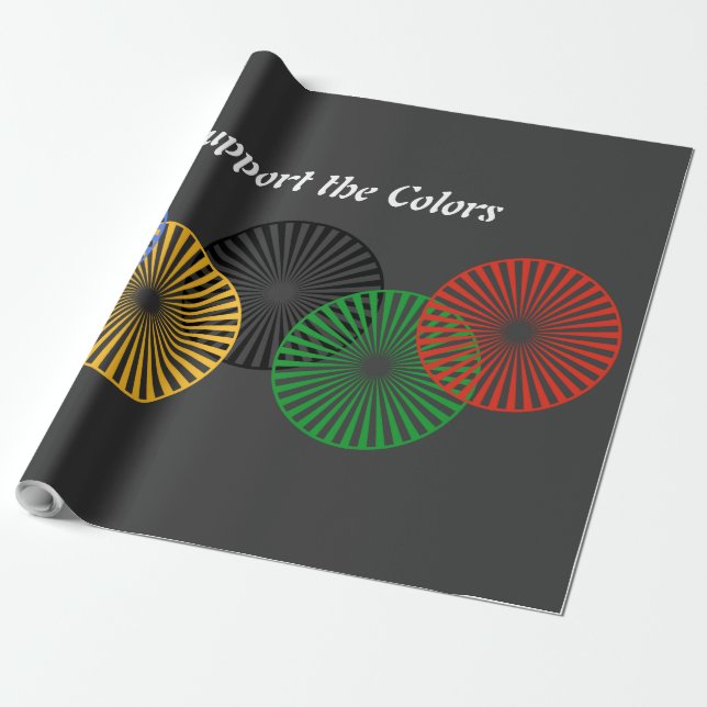 Support the Colours - Wrapping Paper (Unrolled)