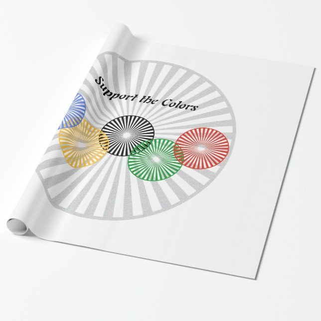 Support the Colours - Wrapping Paper (Unrolled)