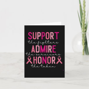 Support The Fighters Admir The Survivores Honour T Card