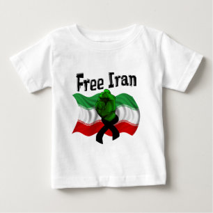 Support The Green Wave, Free Iran Baby T-Shirt
