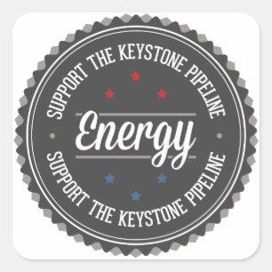 Support The Keystone Pipeline Square Sticker