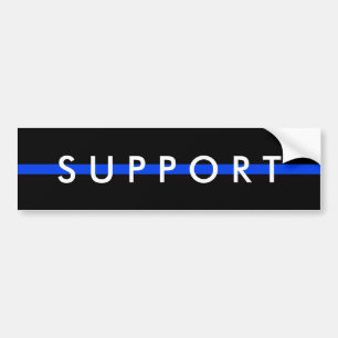 SUPPORT THE POLICE Bumper Sticker