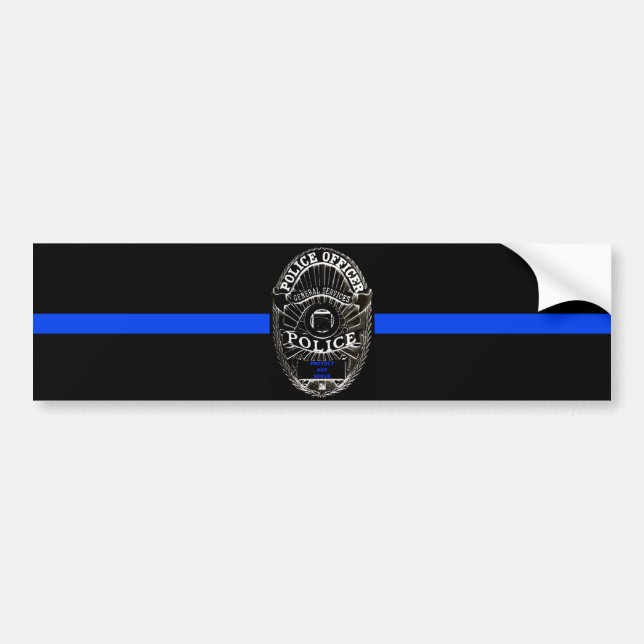 SUPPORT THE POLICE Bumper Sticker (Front)