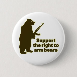 Support the right to arm bears 2 inch round button