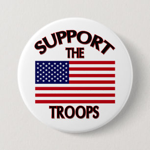 Support The Troops 3 Inch Round Button