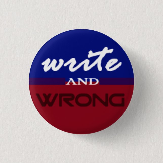 Support The Writers 1 Inch Round Button (Front)
