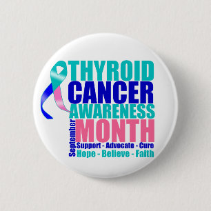 Support Thyroid Cancer Awareness Month 2 Inch Round Button
