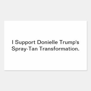 Support Trans Donielle Trump Hankamer Artjunkhaus Sticker