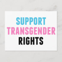 Support Transgender Rights Trans Pink Blue