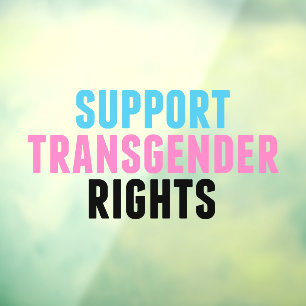Support Transgender Rights Window Cling