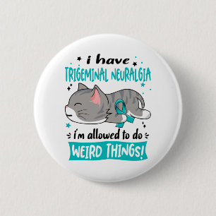 Support Trigeminal Neuralgia Awareness Ribbon Gift 2 Inch Round Button
