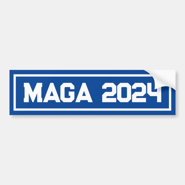 Support Trump MAGA 2024 Bumper Sticker (Front)