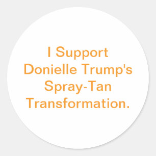 Support Trump Transformation Hankamer Artjunkhaus Classic Round Sticker