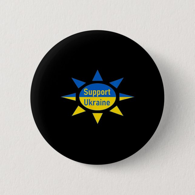 Support Ukraine  2 Inch Round Button (Front)