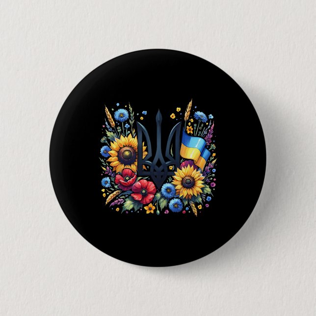 Support Ukraine  2 Inch Round Button (Front)