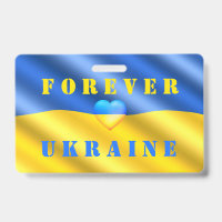 Support Ukraine Badge Ukrainian Flag - Freedom
