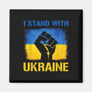 Support Ukraine Flag I Stand With Ukraine Magnet