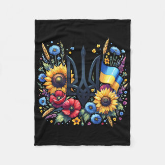 Support Ukraine  Fleece Blanket