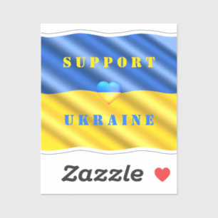 Support Ukraine Freedom Peace Heart - Ukraine Flag