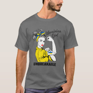 Support Ukraine Girl Unbreakable Strong Ukrainian T-Shirt