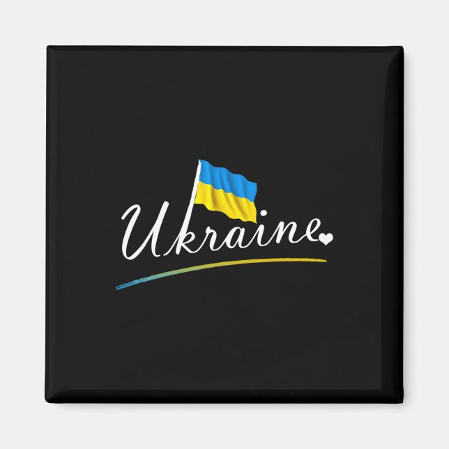 Support Ukraine I Stand With Ukraine 1  Magnet (Front)