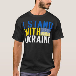 Support Ukraine I Stand With Ukraine Flag T-Shirt