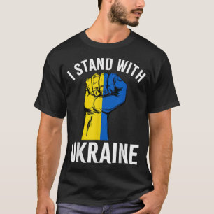 Support Ukraine I Stand With Ukraine Flag T-Shirt