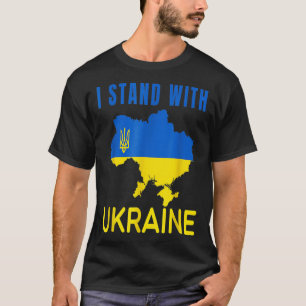 Support Ukraine I Stand With Ukraine Flag T-Shirt
