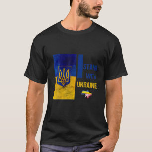 Support Ukraine I Stand With Ukraine Ukrainian Fla T-Shirt