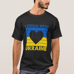 Support Ukraine I Stand With Ukraine Ukrainian Fla T-Shirt
