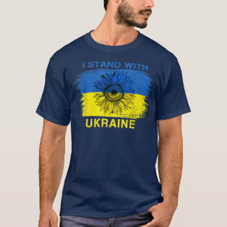 Support Ukraine I Stand With Ukraine Ukrainian Fla T-Shirt