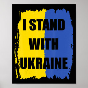 Support Ukraine I Stand With Ukraine Ukrainian Fre Poster